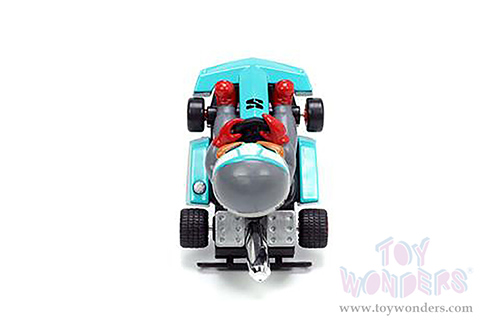 Jada Toys Fart Karts - The Stench with 5 Fart Sounds (3.5" diecast model car, Turquoise) 32790