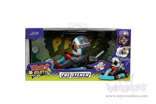 Jada Toys Fart Karts - The Stench with 5 Fart Sounds (3.5" diecast model car, Turquoise) 32790