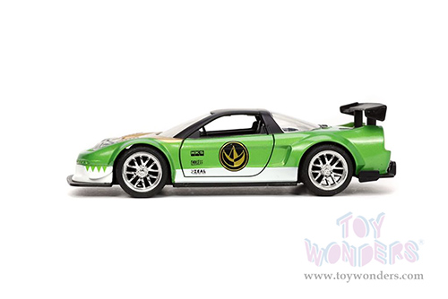 Jada Toys - Power Rangers Honda NSX Type-R Japan Spec with Green Ranger Diecast Figurine (2002, 1/32 scale diecast model car, Green) 32871