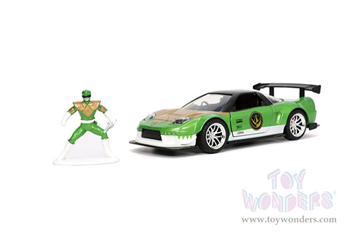 Jada Toys - Power Rangers Honda NSX Type-R Japan Spec with Green Ranger Diecast Figurine (2002, 1/32 scale diecast model car, Green) 32871