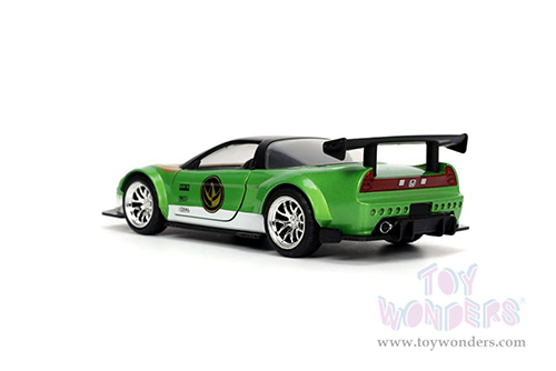 Jada Toys - Power Rangers Honda NSX Type-R Japan Spec with Green Ranger Diecast Figurine (2002, 1/32 scale diecast model car, Green) 32871