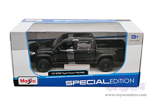 Maisto - Special Edition | Toyota Tacoma TRD PRO Pickup Truck (2023, 1/27 scale diecast model car, Black) 32910BK