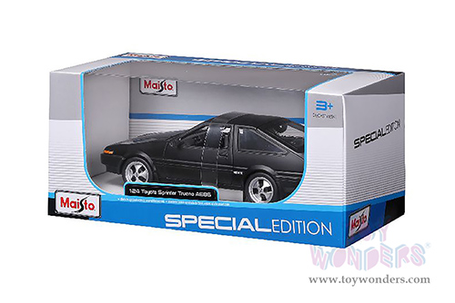 Maisto - Special Edition | Toyota Sprinter Trueno AE86 (1/24 scale diecast model car, Black) 32916BK