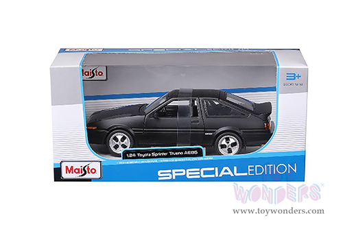 Maisto - Special Edition | Toyota Sprinter Trueno AE86 (1/24 scale diecast model car, Black) 32916BK