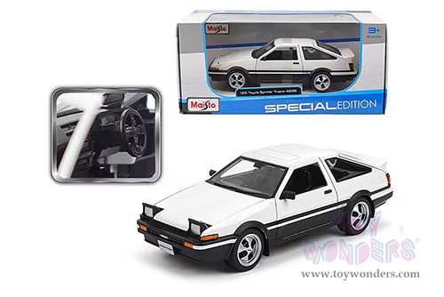 Maisto - Special Edition | Toyota Sprinter Trueno AE86 (1/24 scale diecast model car, White) 32916WT