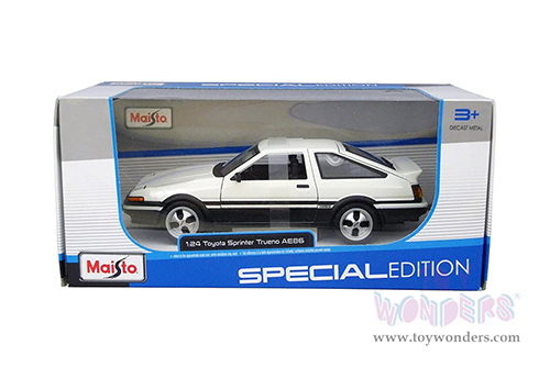 Maisto - Special Edition | Toyota Sprinter Trueno AE86 (1/24 scale diecast model car, White) 32916WT