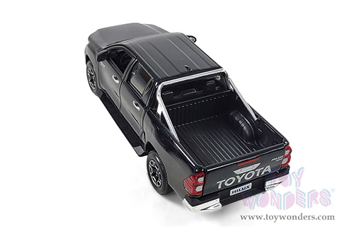 Maisto - Special Edition | Toyota Hilux Double Cab Pickup Truck (1/27 scale diecast model car, Black) 32920BK