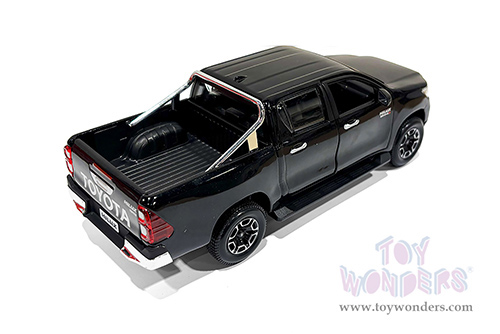Maisto - Special Edition | Toyota Hilux Double Cab Pickup Truck (1/27 scale diecast model car, Black) 32920BK