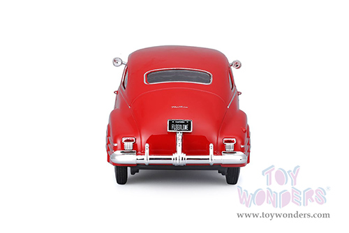 Maisto - Special Edition | Chevrolet® Fleetline Aerosedan (1948, 1/24 scale diecast model car, Red) 32921R