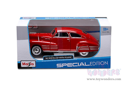 Maisto - Special Edition | Chevrolet® Fleetline Aerosedan (1948, 1/24 scale diecast model car, Red) 32921R