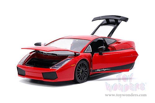 Jada Toys Hyper-Spec - Lamborghini Gallardo Superleggera Hardtop (1/24 scale diecast model car, Red) 32945/4