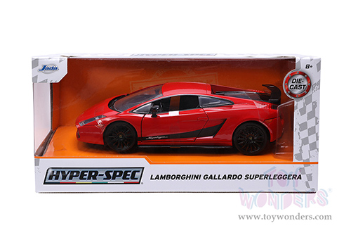 Jada Toys Hyper-Spec - Lamborghini Gallardo Superleggera Hardtop (1/24 scale diecast model car, Red) 32945/4