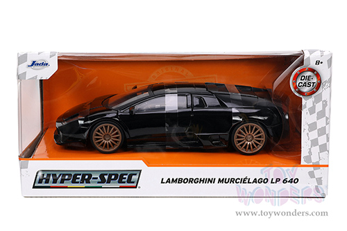 Jada Toys Hyper-Spec - Lamborghini Murciélago Hardtop (1/24 scale diecast model car, Black) 32946/4