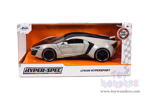 Jada Toys Hyper-Spec - Lykan Hypersport Hardtop (1/24, diecast model car, White/Black) 32947/4