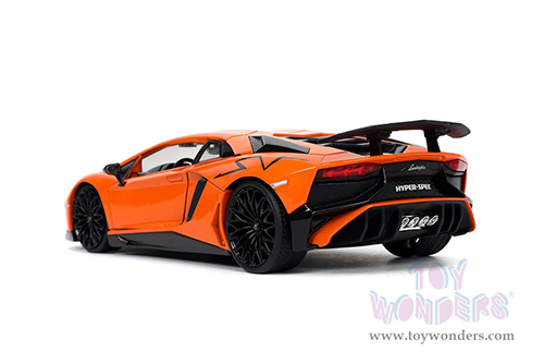 Jada Toys Hyper-Spec - Lamborghini Aventador SV Hardtop (1/24, diecast model car, Orange) 32950/4