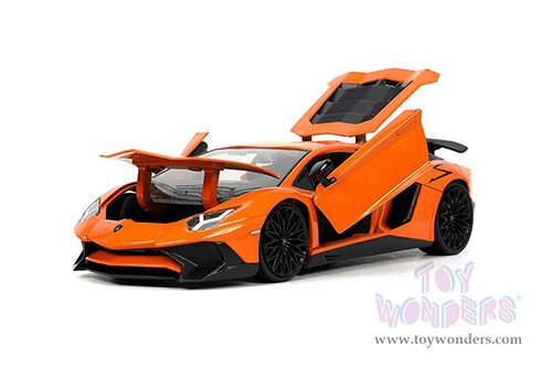 Jada Toys Hyper-Spec - Lamborghini Aventador SV Hardtop (1/24, diecast model car, Orange) 32950/4