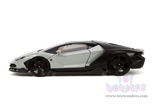 Jada Toys Hyper-Spec - Lamborghini Centenario Hardtop (1/24, diecast model car, Gray/Matte Black) 32951/4