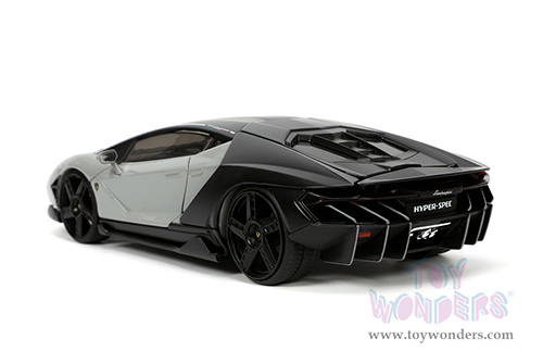 Jada Toys Hyper-Spec - Lamborghini Centenario Hardtop (1/24, diecast model car, Gray/Matte Black) 32951/4