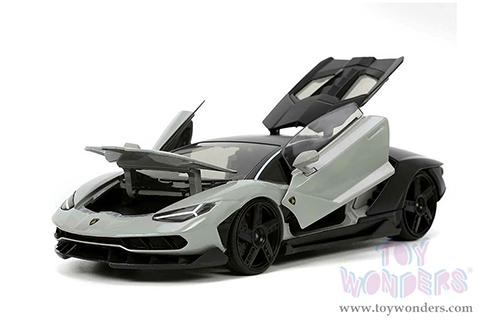 Jada Toys Hyper-Spec - Lamborghini Centenario Hardtop (1/24, diecast model car, Gray/Matte Black) 32951/4