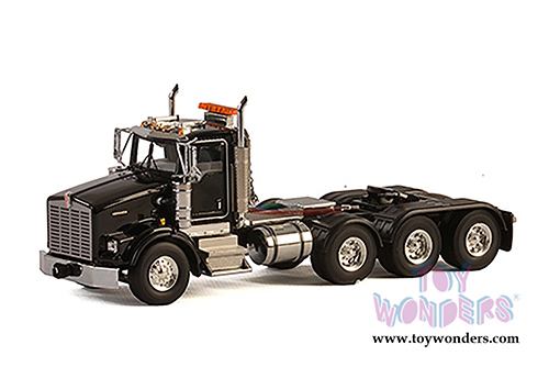 WSI Models - Kenworth T800 8X4 4 Axle Truck (1/50 scale diecast model car, Black) 33-2017