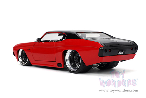 Jada Toys Bigtime Muscle - Chevrolet&reg; Chevelle&reg; SS Hardtop (1971, 1/24 scale diecast model car, Red/Black) 33041/4