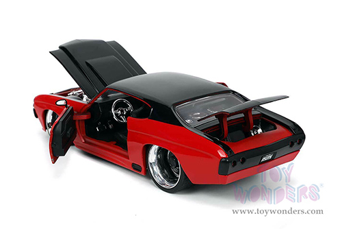 Jada Toys Bigtime Muscle - Chevrolet&reg; Chevelle&reg; SS Hardtop (1971, 1/24 scale diecast model car, Red/Black) 33041/4