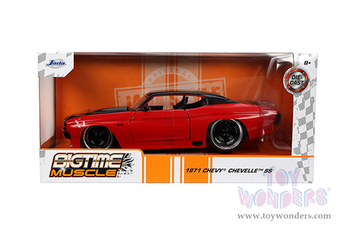 Jada Toys Bigtime Muscle - Chevrolet&reg; Chevelle&reg; SS Hardtop (1971, 1/24 scale diecast model car, Red/Black) 33041/4