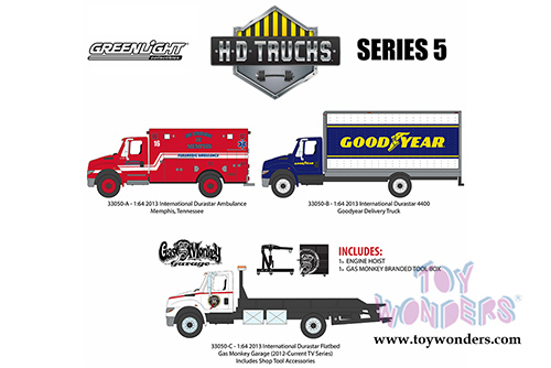 Greenlight - Heavy Duty Trucks Series 5 (1/64 scale diecast model car, Asstd.) 33050/48