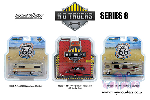 Greenlight - Heavy Duty Trucks Series 8 (1/64 scale diecast model car, Asstd.) 33080/48