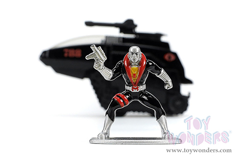 Jada Toys - Hollywood Rides | H.I.S.S. Tank #788 with Turret with Destro Diecast Figure "G.I. Joe" (1/32 scale diecast model car, Black) 33084