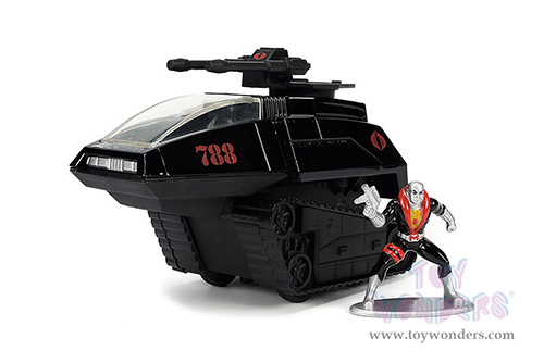 Jada Toys - Hollywood Rides | H.I.S.S. Tank #788 with Turret with Destro Diecast Figure "G.I. Joe" (1/32 scale diecast model car, Black) 33084