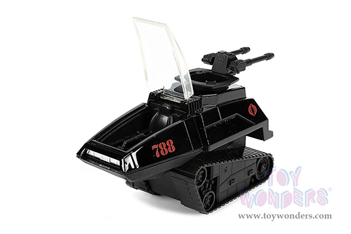 Jada Toys - Hollywood Rides | H.I.S.S. Tank #788 with Turret with Destro Diecast Figure "G.I. Joe" (1/32 scale diecast model car, Black) 33084