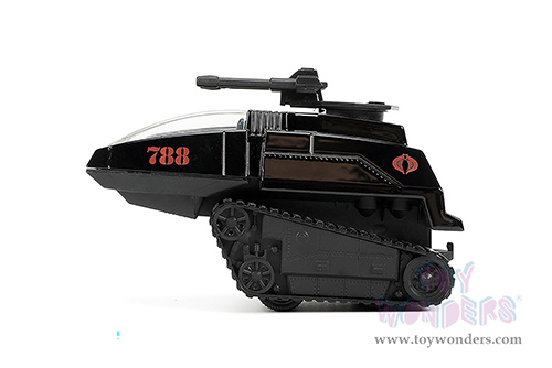 Jada Toys - Hollywood Rides | H.I.S.S. Tank #788 with Turret with Destro Diecast Figure "G.I. Joe" (1/32 scale diecast model car, Black) 33084