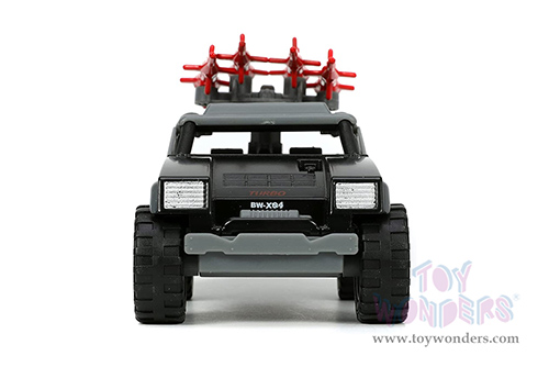 Jada Toys Hollywood Rides - G.I. Joe Stinger with Missile Launcher and Cobra Commander Diecast Figurine (1/32 scale diecast model car, Gray) 33085