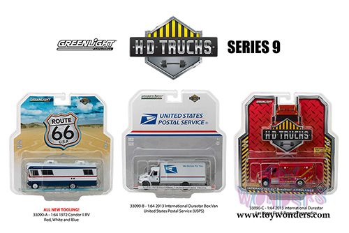 Greenlight - Heavy Duty Trucks Series 9 (1/64 scale diecast model car, Asstd.) 33090/48