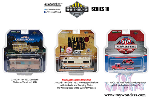 Greenlight - Heavy Duty Trucks Series 10 (1/64 scale diecast model car, Asstd.) 33100/48