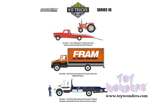 Greenlight - Heavy Duty Trucks Series 16 (1/64 scale die cast model car, Asstd.) 33160/48