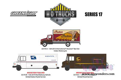 Greenlight - Heavy Duty Trucks Series 17 (1/64 scale die cast model car, Asstd.) 33170/48