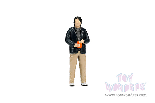 Jada Toys Fast & Furious - Mazda RX-7 Widebody with Han Figure (1/24 scale diecast model car, Orange/Black) 33174