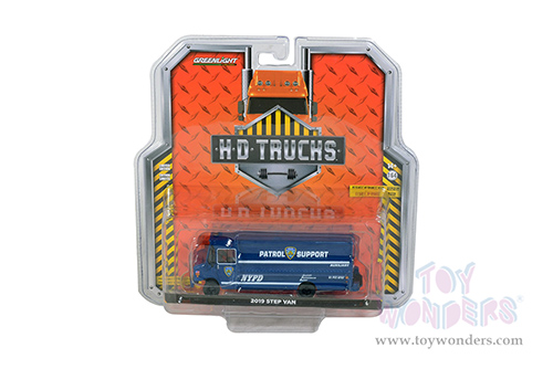 Greenlight - Heavy Duty Trucks Series 22 | Step Van Auxiliary Patrol Support "New York City Police Department" (NYPD) (2019, 1/64 scale diecast model car, Dark Blue) 33220C/48