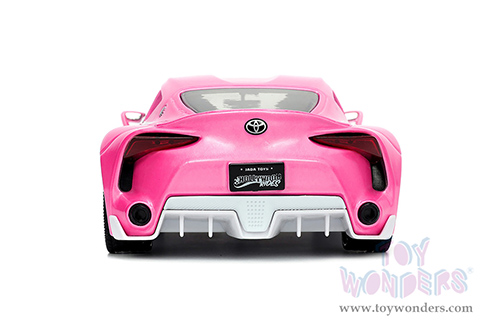 Jada Toys - Hollywood Rides | Power Rangers Toyota FT-1 Concept with Pink Ranger Diecast Figurine (1973, 1/24, diecast model car, Pink) 33224