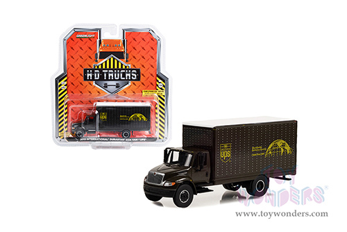 Greenlight - Heavy Duty Trucks Series 24 | International&reg; Durastar Box Van - United Parcel Service (UPS&reg;) "Worldwide Delivery Service" (2013, 1/64 scale diecast model car, Brown) 33240B/48