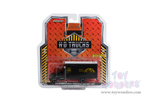 Greenlight - Heavy Duty Trucks Series 24 | International&reg; Durastar Box Van - United Parcel Service (UPS&reg;) "Worldwide Delivery Service" (2013, 1/64 scale diecast model car, Brown) 33240B/48