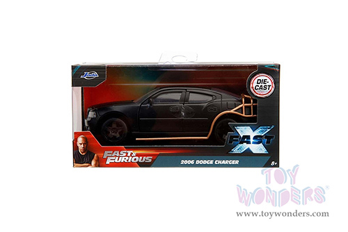 Jada Toys Fast & Furious - Dodge Charger Hardtop (1/32 scale diecast model car, Matte Black) 33374/24