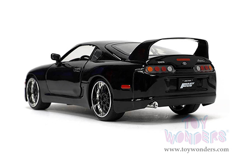 Jada Toys Fast & Furious - Toyota Supra Hardtop (1995, 1/24 scale diecast model car, Black) 33380