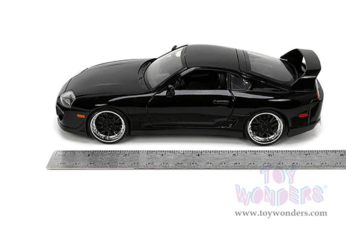 Jada Toys Fast & Furious - Toyota Supra Hardtop (1995, 1/24 scale diecast model car, Black) 33380