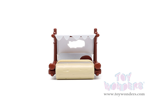 Jada Toys Hollywood Rides - Flintmobile with Fred Flinstone Diecast Figurine (1/32 scale diecast model car, Brown) 33382