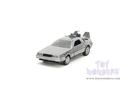 Jada Toys - Hollywood Rides | Back to the Future Time Machine 3-Pack (1/32 scale diecast model car, Silver) 33399