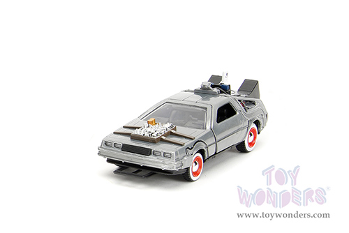Jada Toys - Hollywood Rides | Back to the Future Time Machine 3-Pack (1/32 scale diecast model car, Silver) 33399