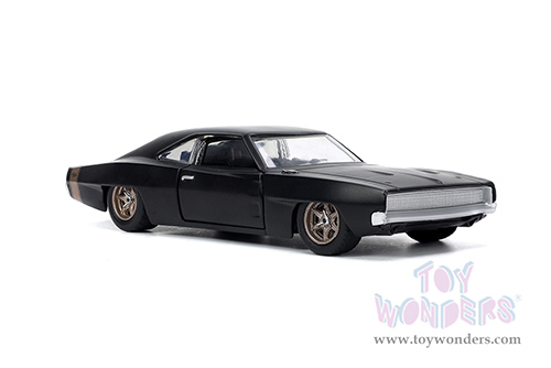 Jada Toys Fast & Furious - Dom's Dodge Charger Widebody F9 (1968, 1/32 scale diecast model car, Matte Black/W Bronze Tail Stripe) 33450